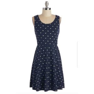 Modcloth swan duck print dress
